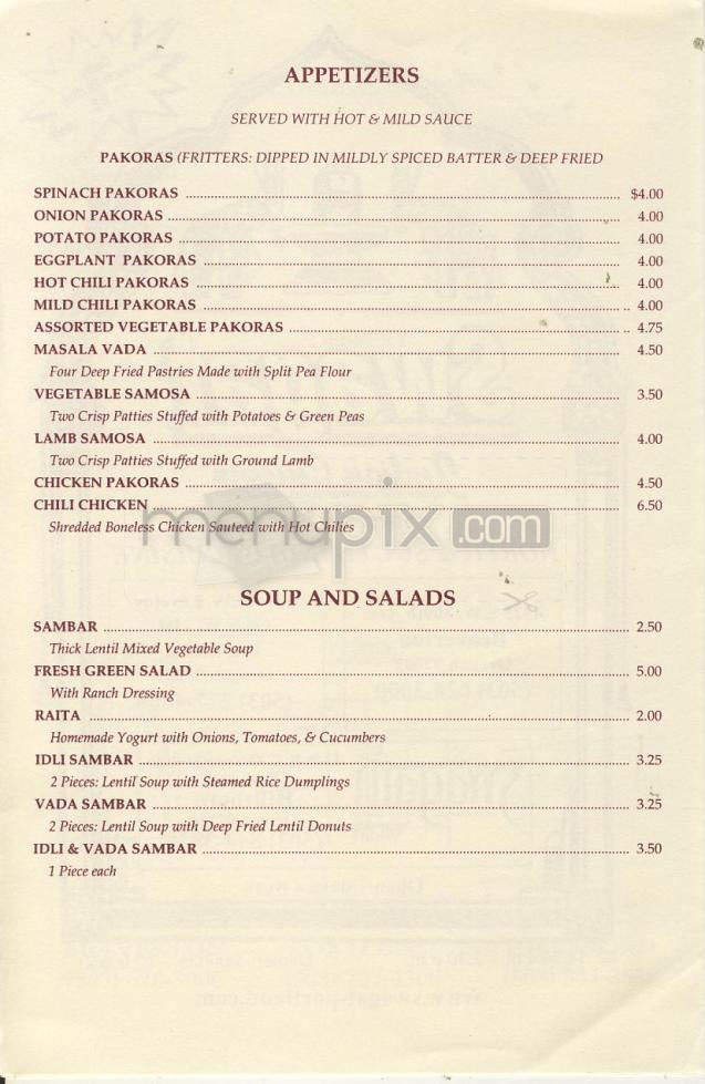 Menu page 2
