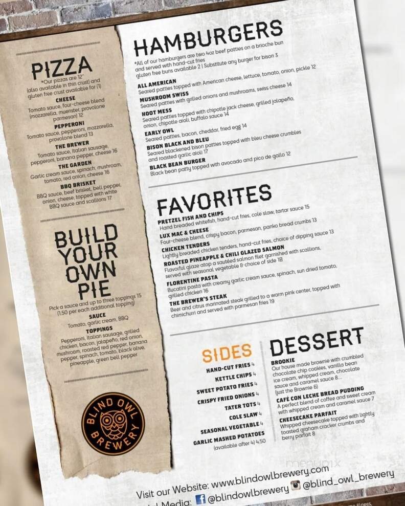 Menu page 1