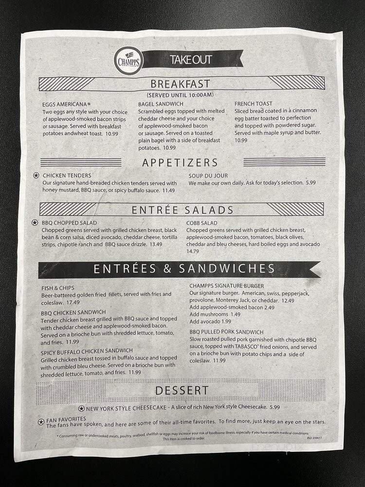 Menu page 1