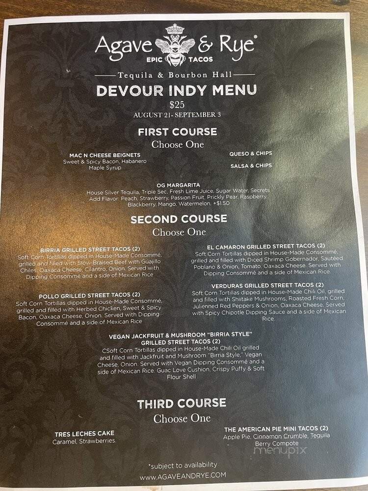 Menu page 1