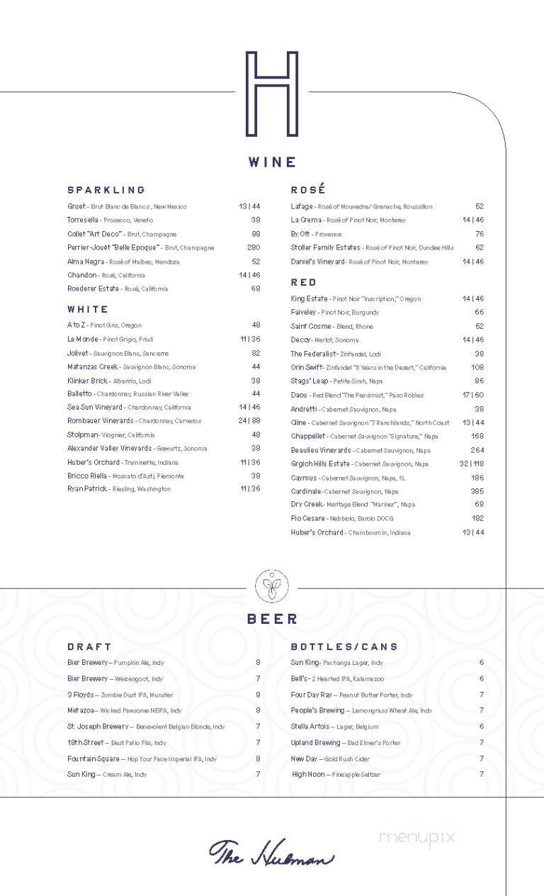 Menu page 1