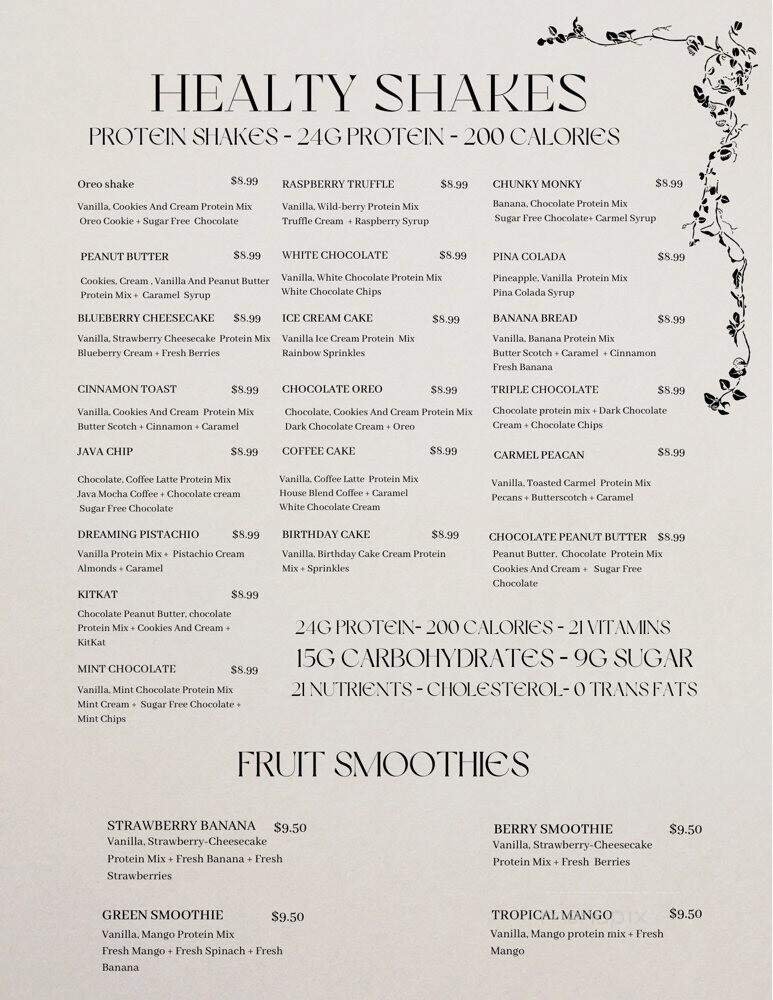Menu page 1