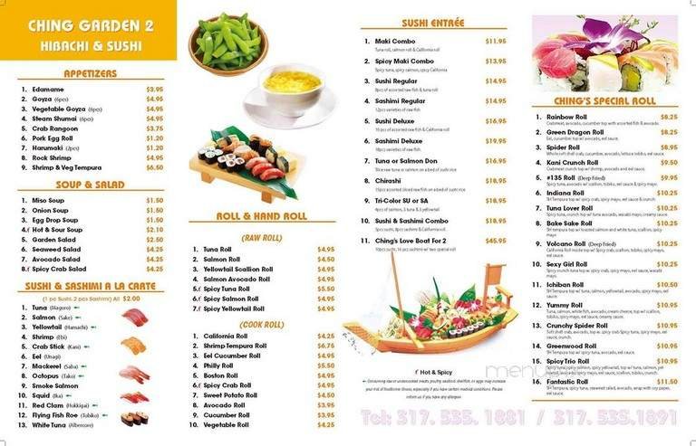 Menu page 2