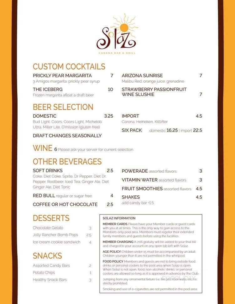 Menu page 2