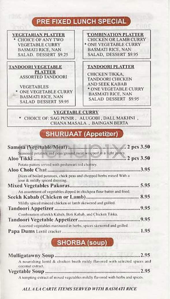 Menu page 2