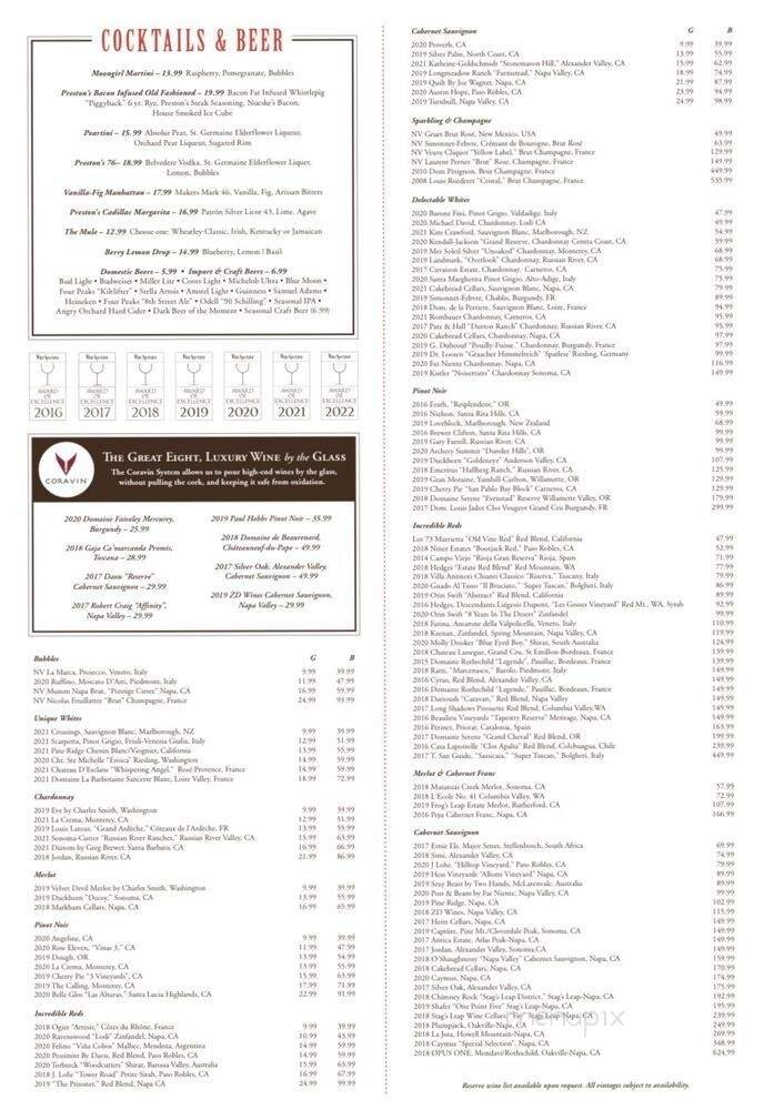 Menu page 1