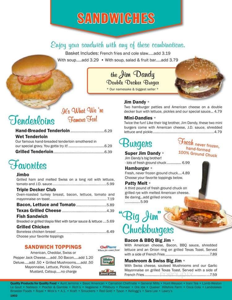 Menu page 2