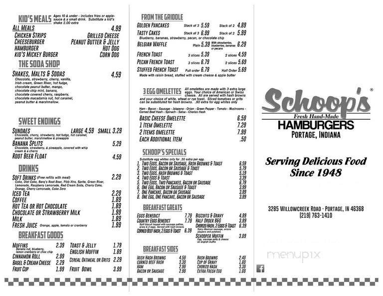 Menu page 1