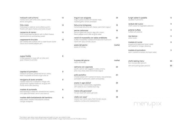 Menu page 1