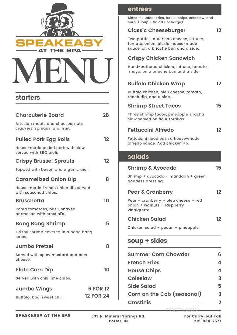 Menu page 1