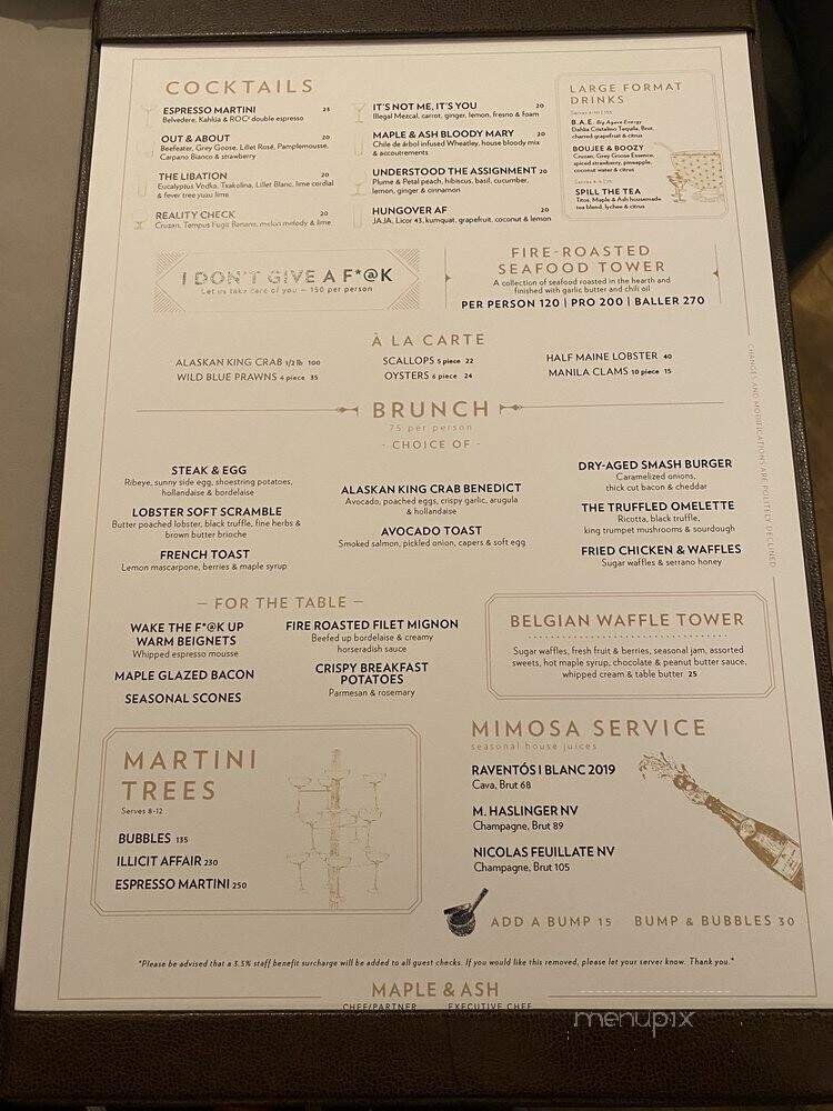 Menu page 1