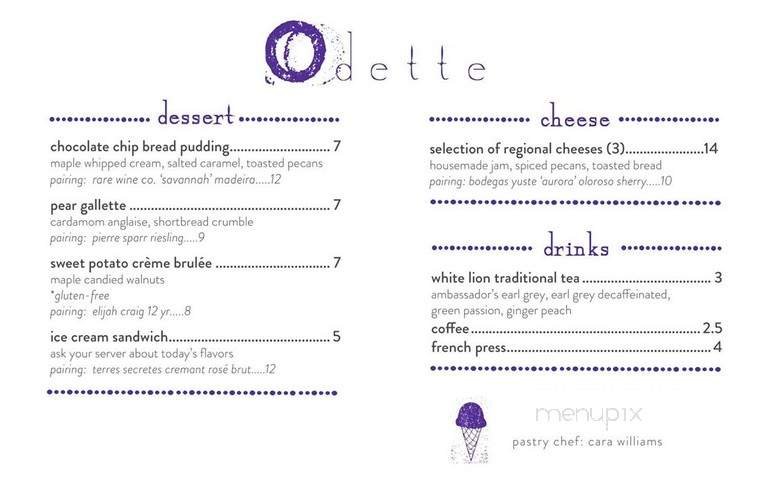 Menu page 2
