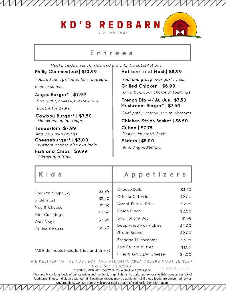 Menu page 2