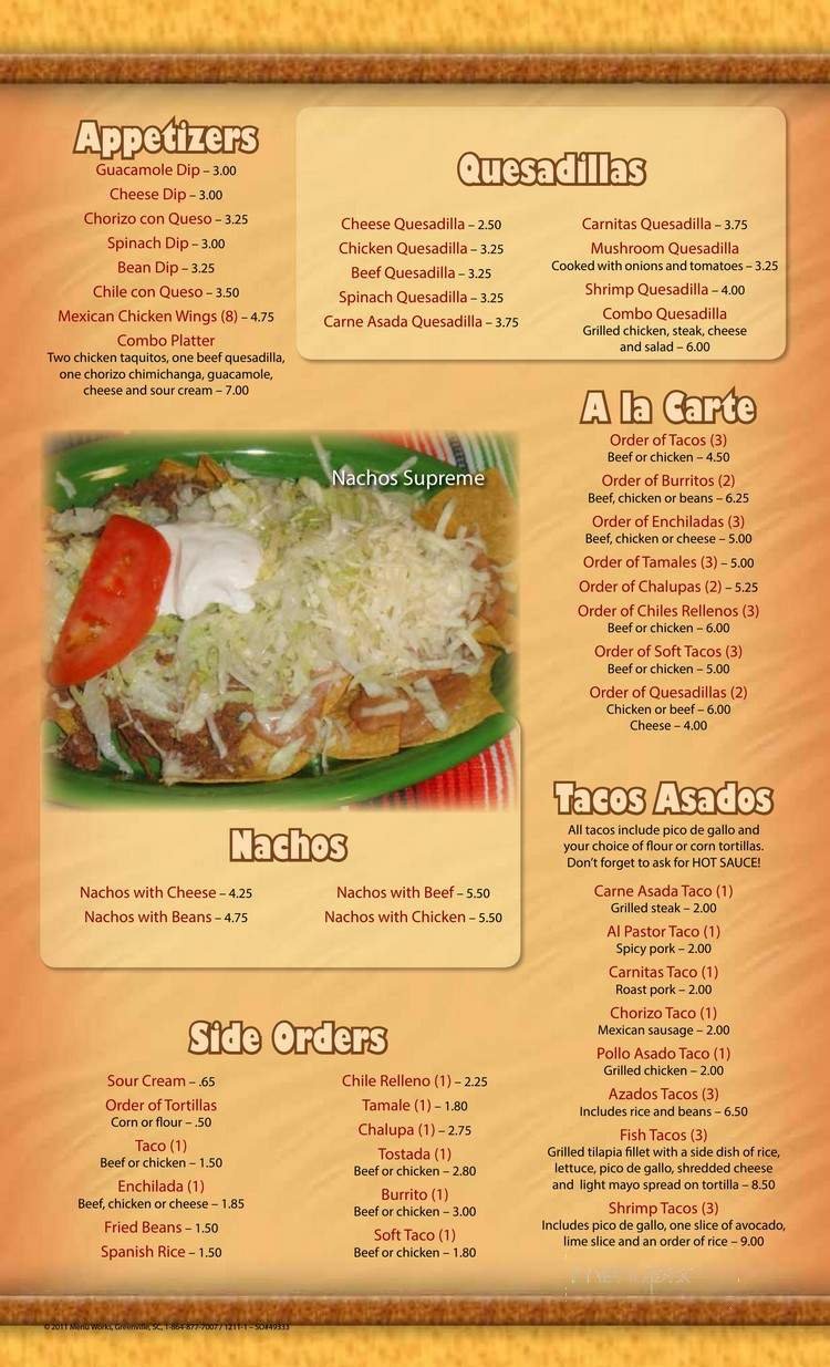 Menu page 2