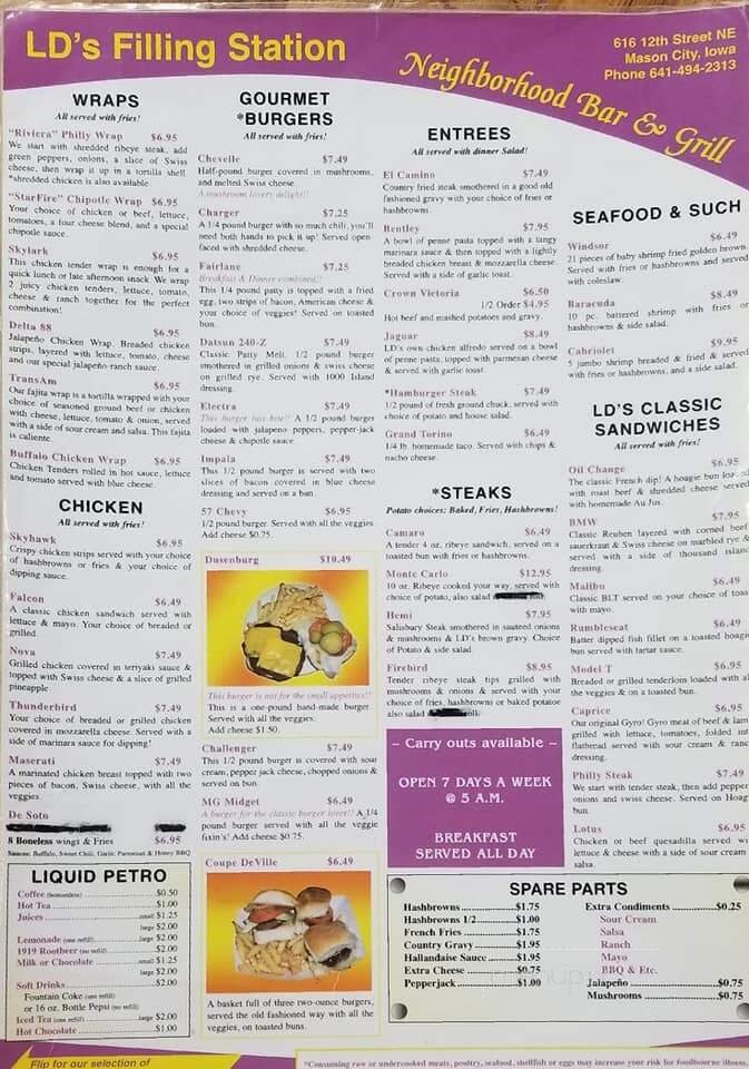 Menu page 2
