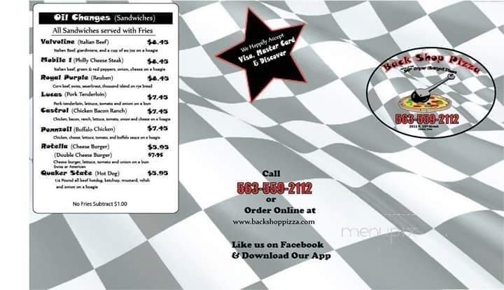 Menu page 2