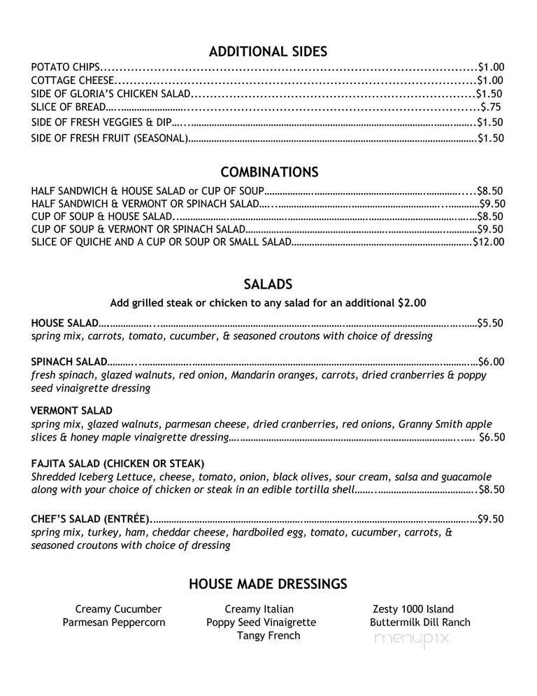 Menu page 2