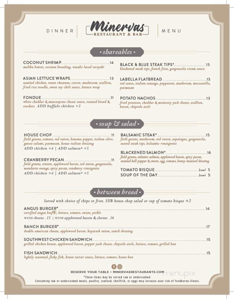 Menu page 1