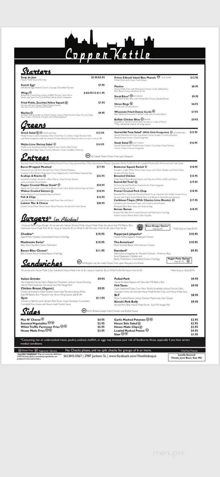 Menu page 1
