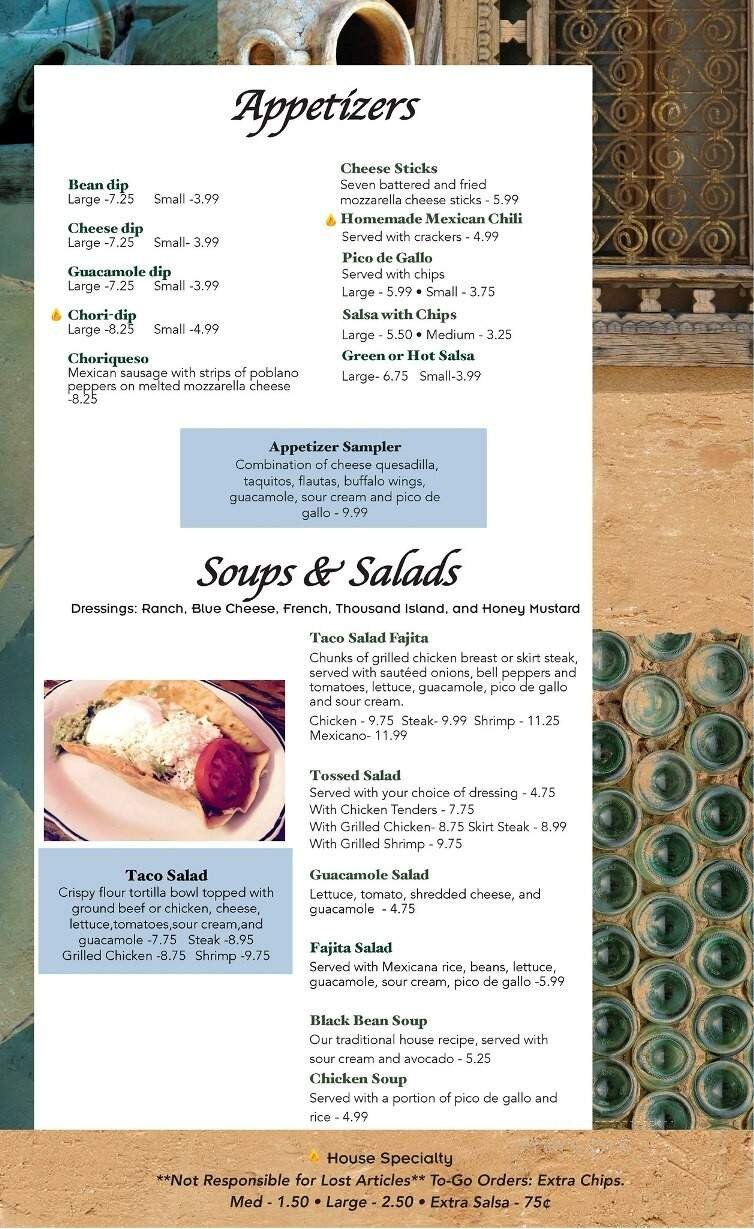 Menu page 1