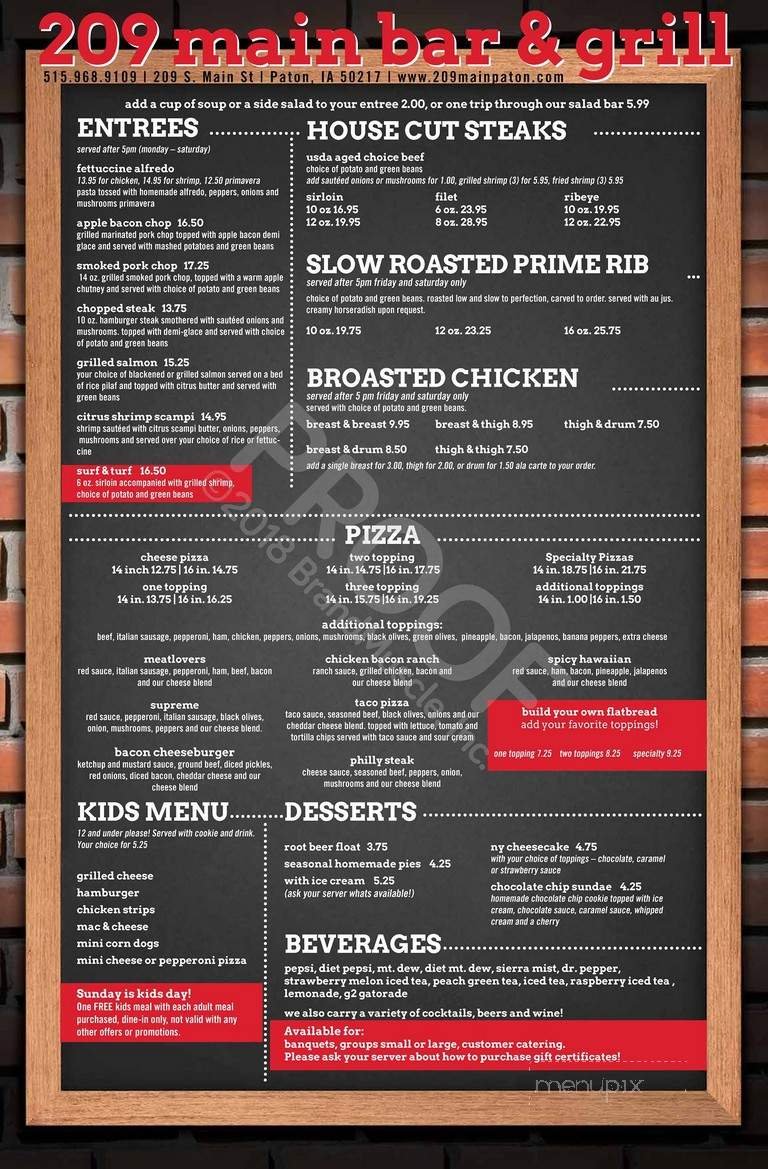Menu page 2