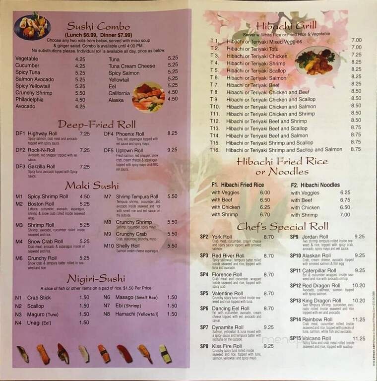 Menu page 2
