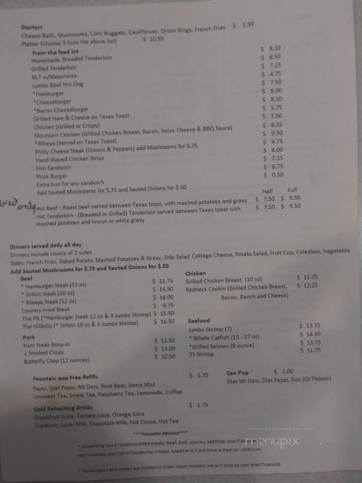 Menu page 2