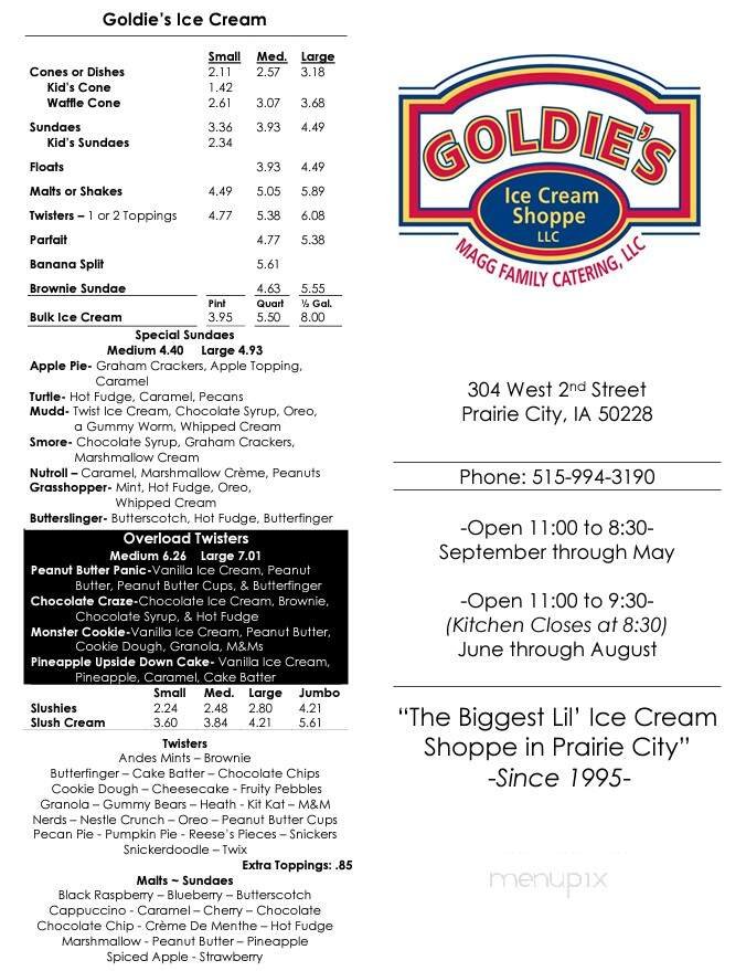 Menu page 1