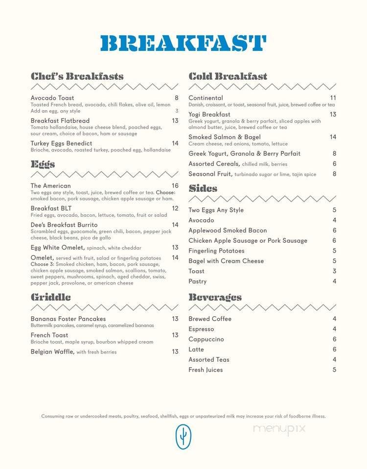 Menu page 1