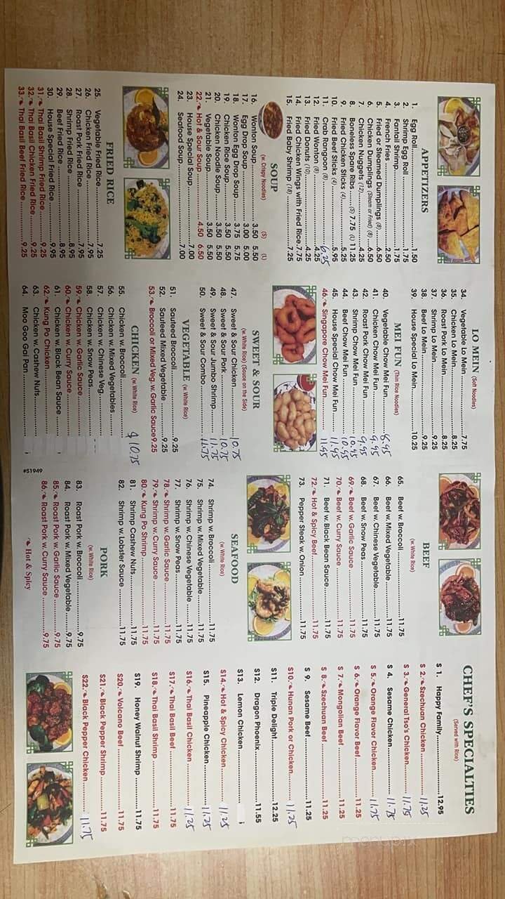 Menu page 1