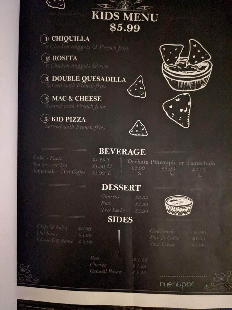 Menu page 1