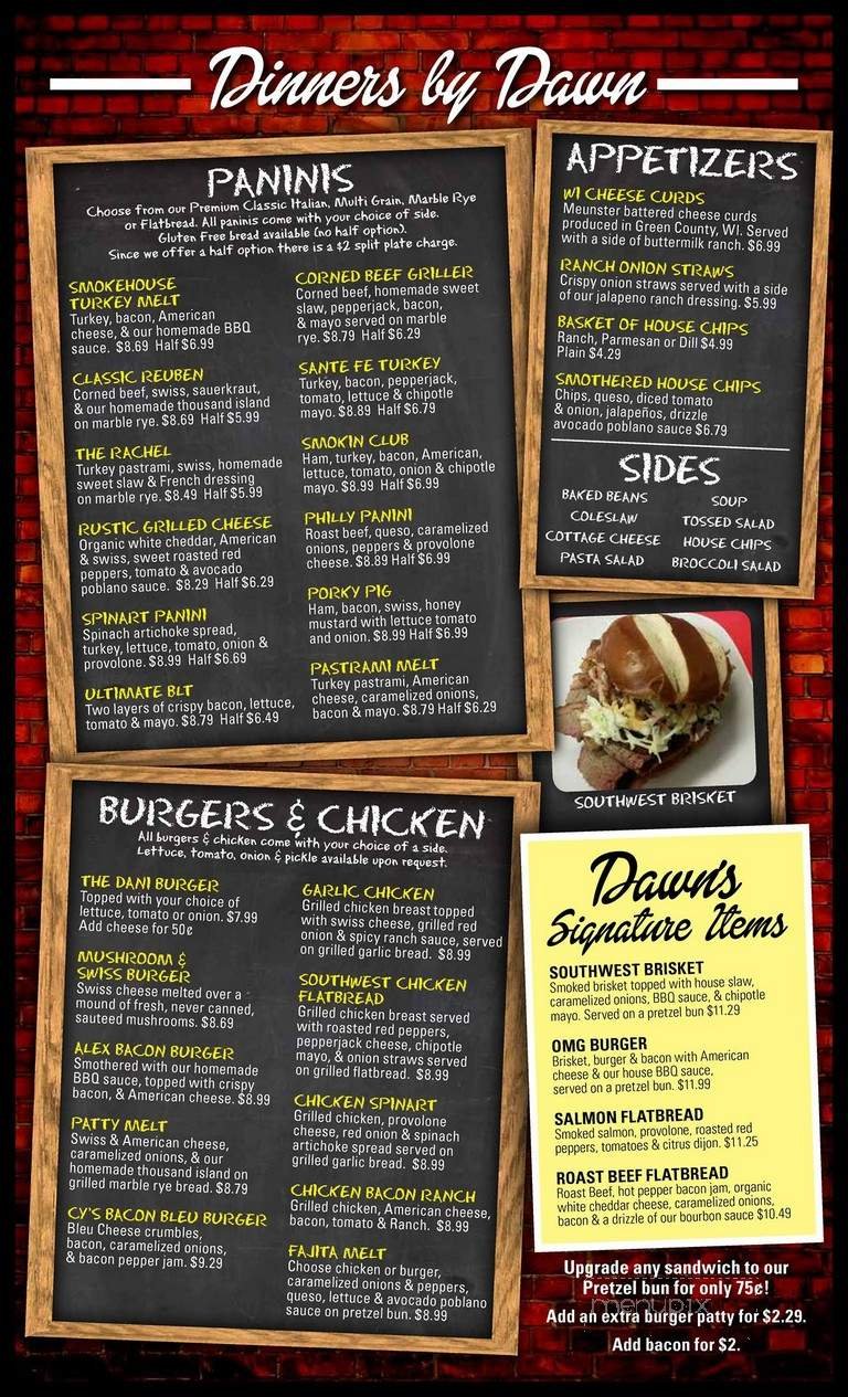 Menu page 1