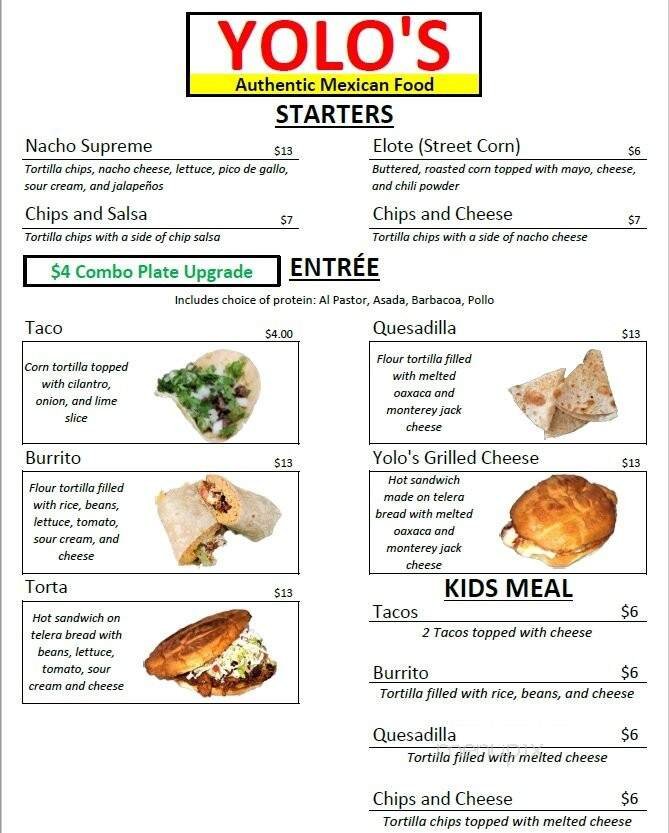 Menu page 1