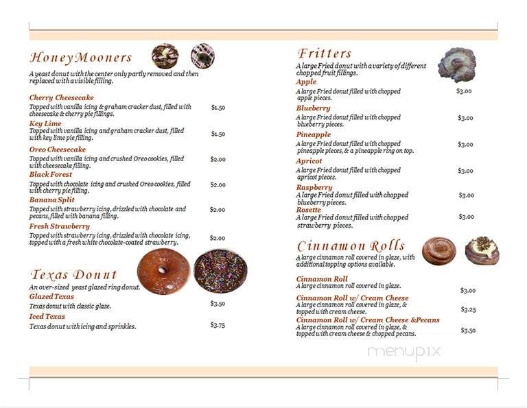 Menu page 1
