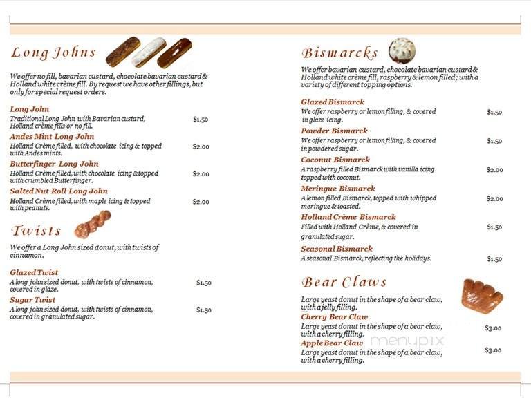 Menu page 2