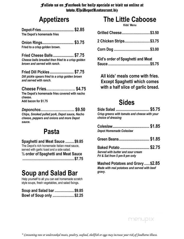 Menu page 2