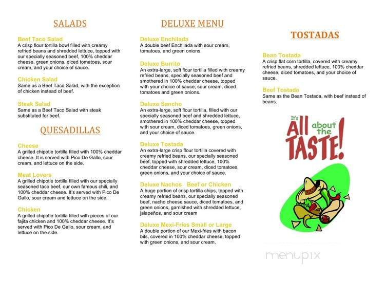 Menu page 1