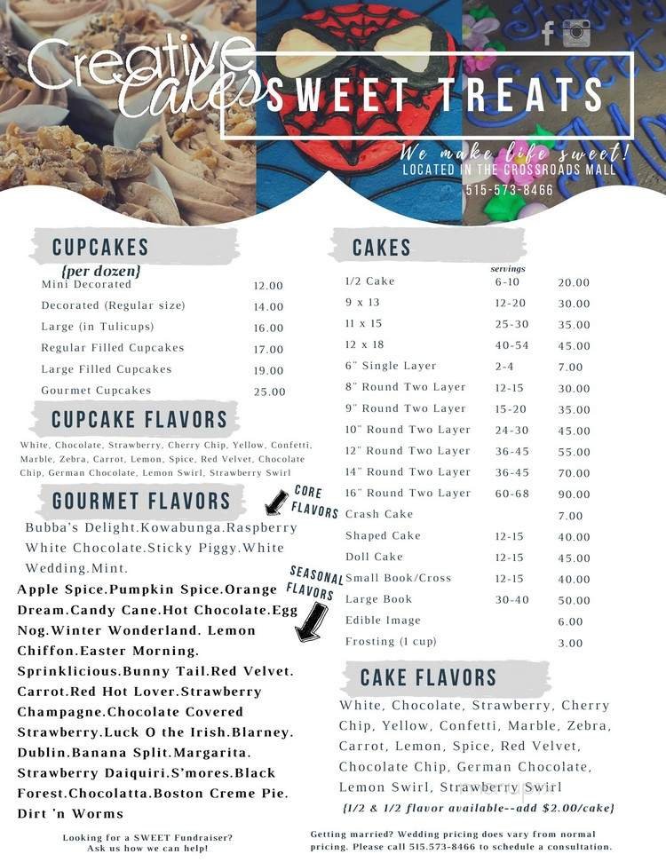 Menu page 1