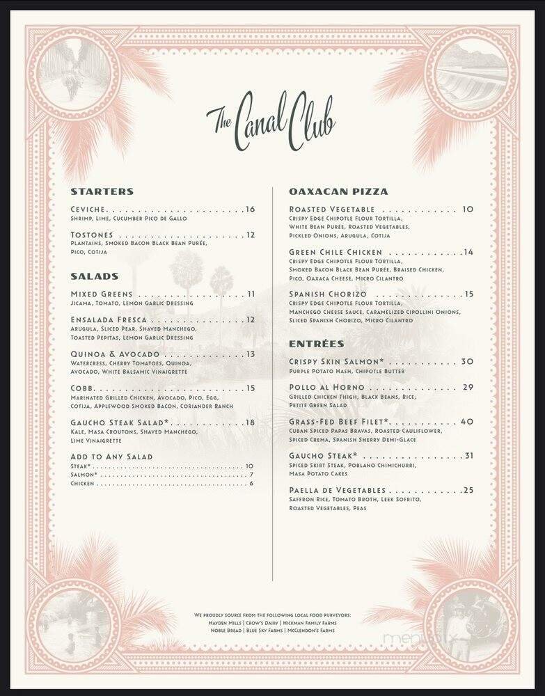 Menu page 1