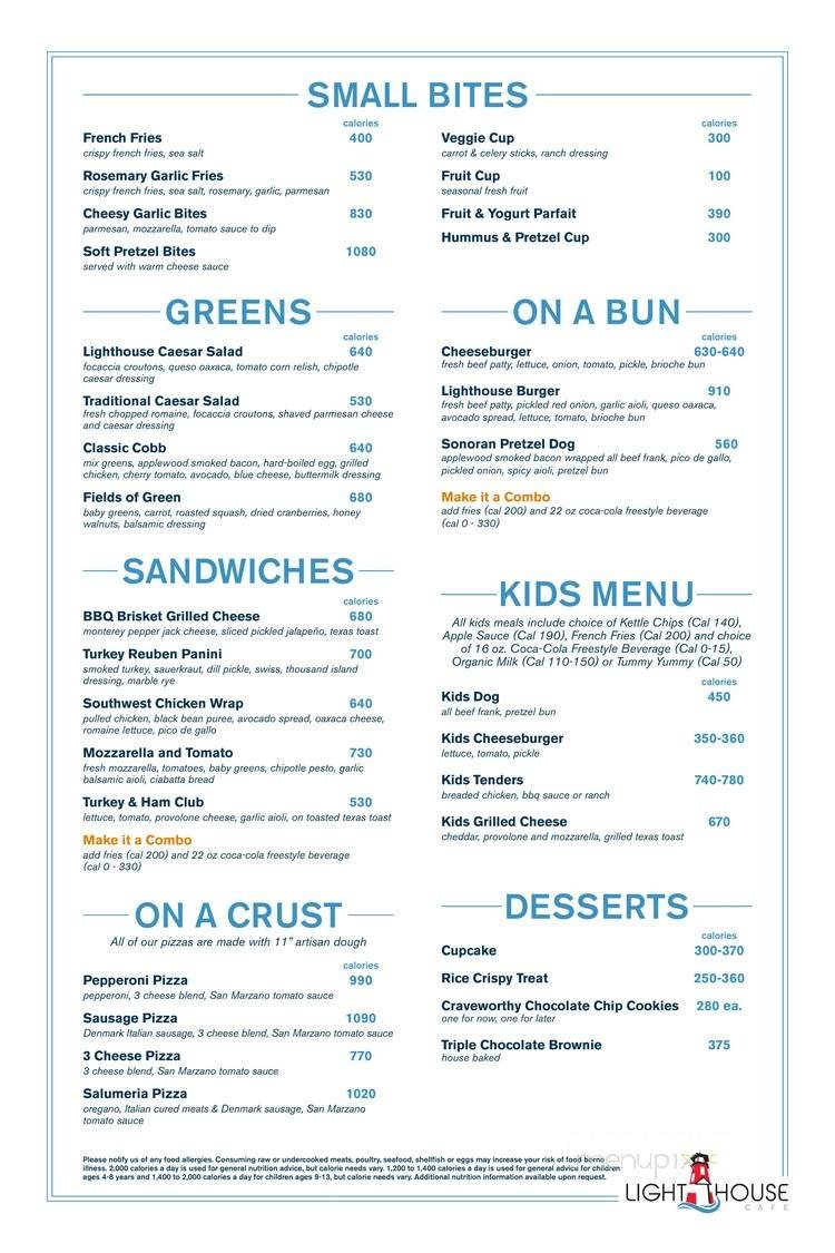 Menu page 1
