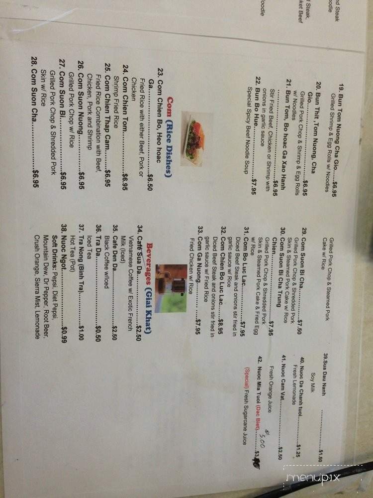 Menu page 1