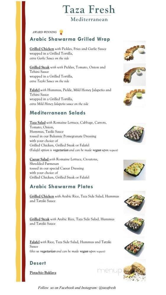 Menu page 1