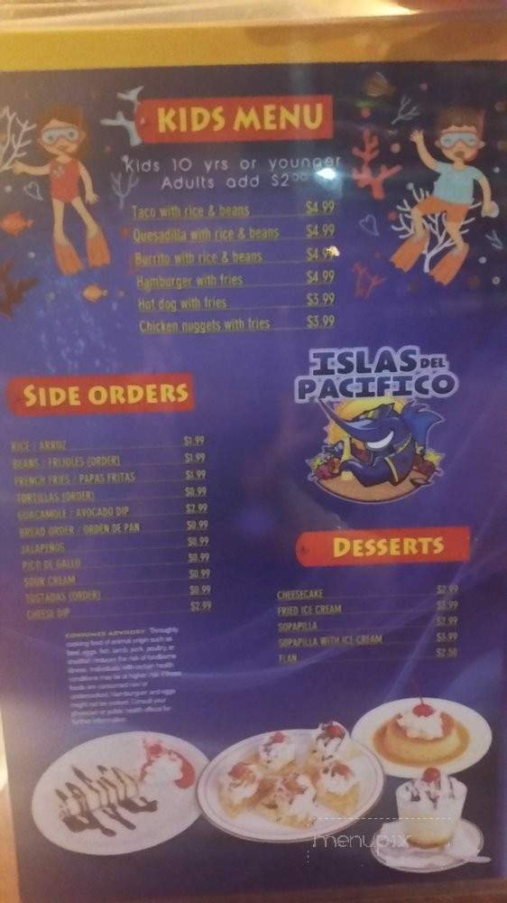 Menu page 1