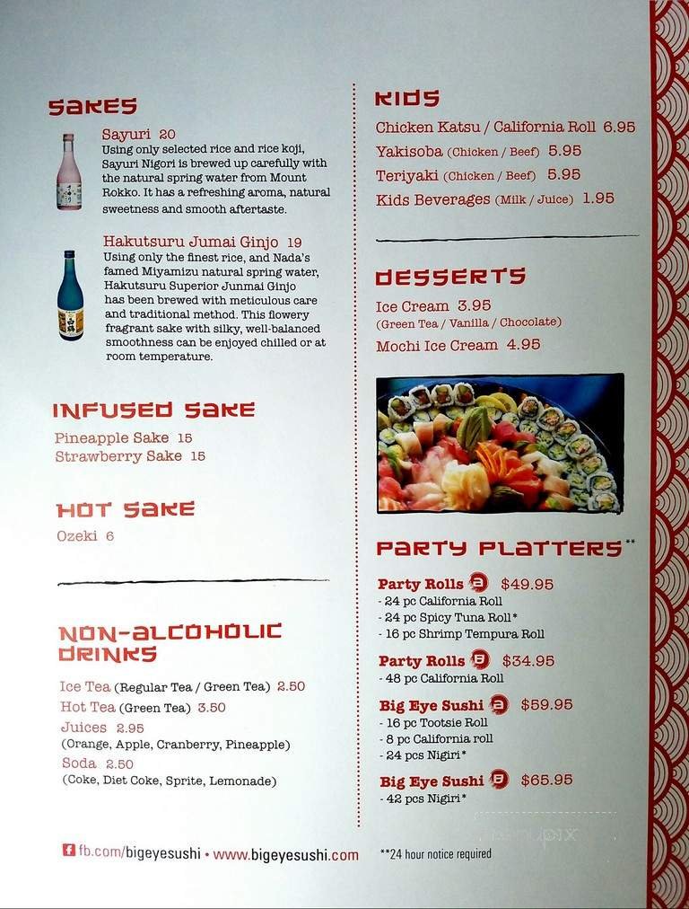Menu page 1