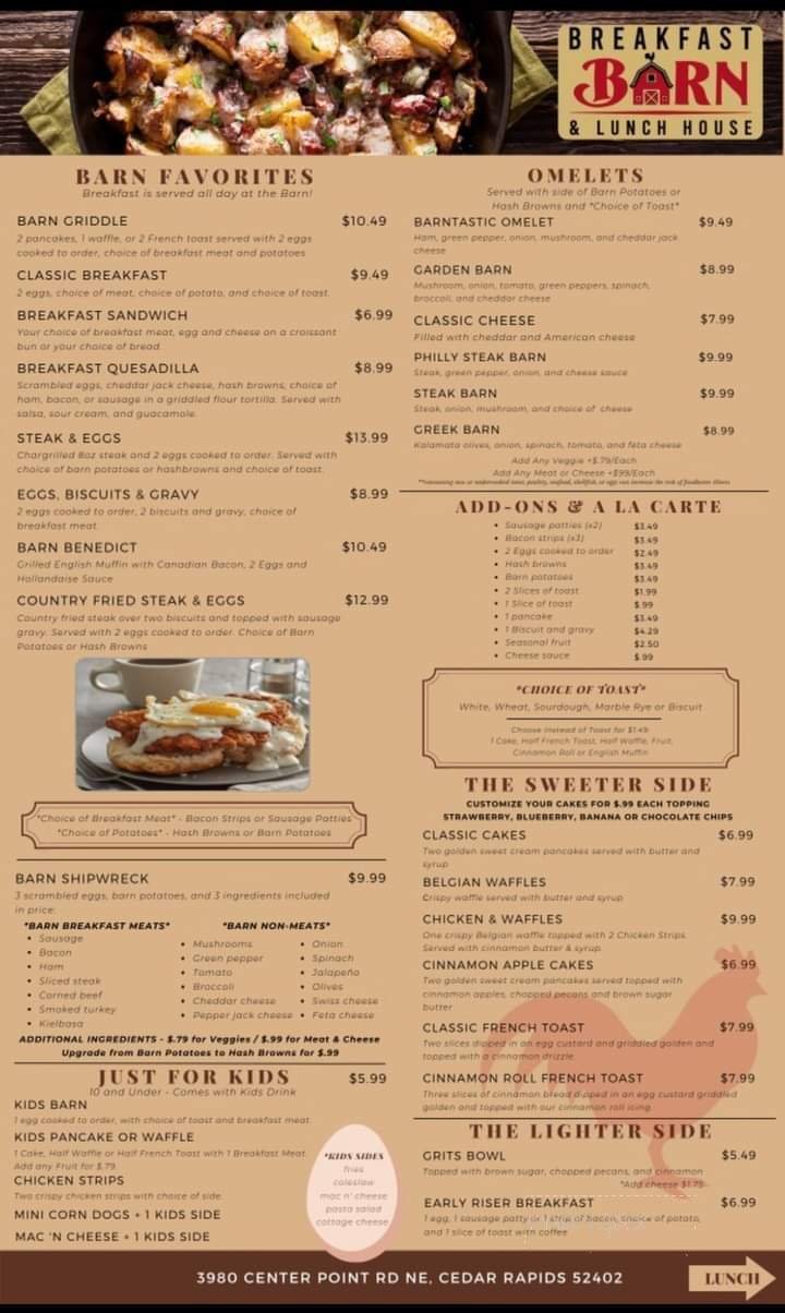 Menu page 1