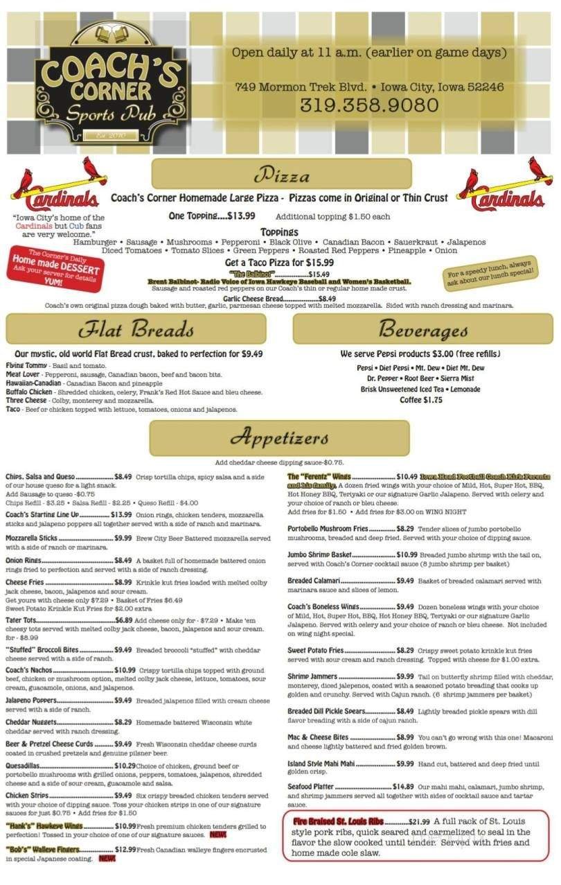 Menu page 1
