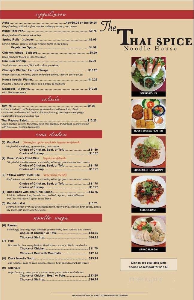 Menu page 2