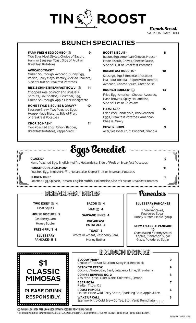 Menu page 1