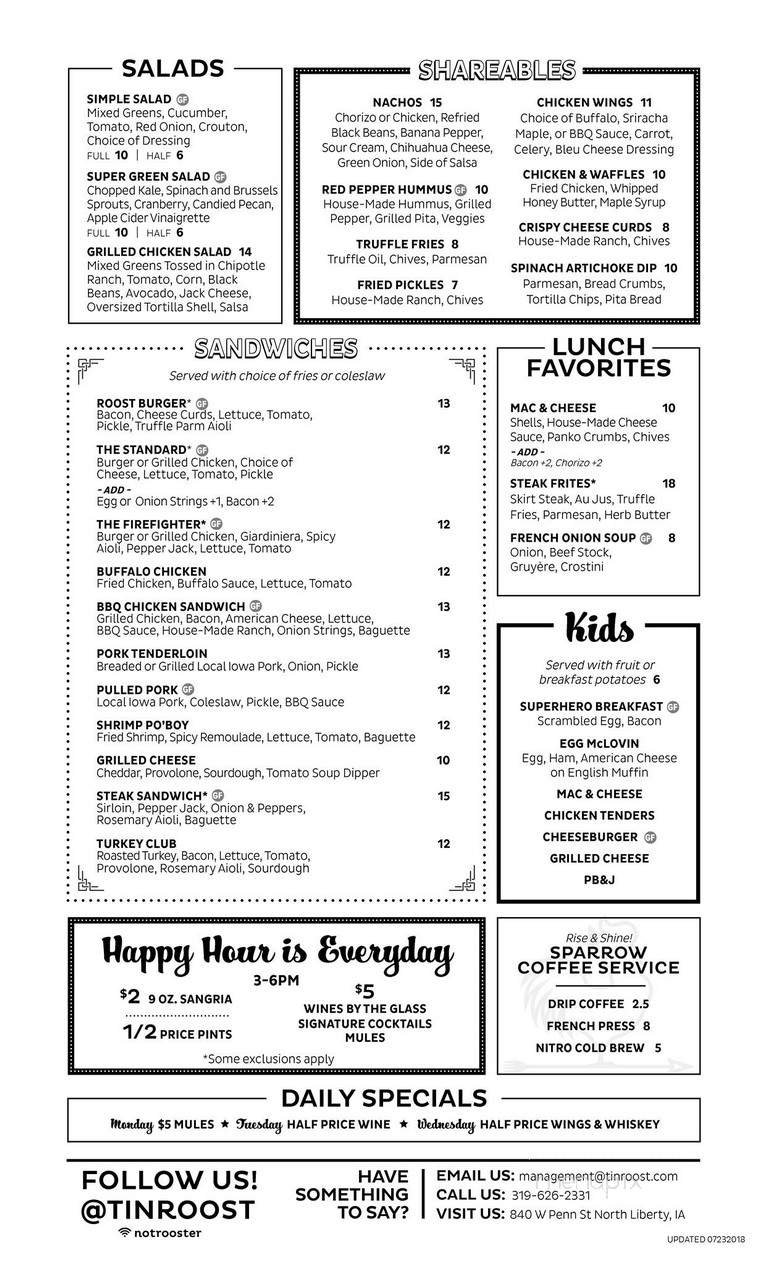 Menu page 2