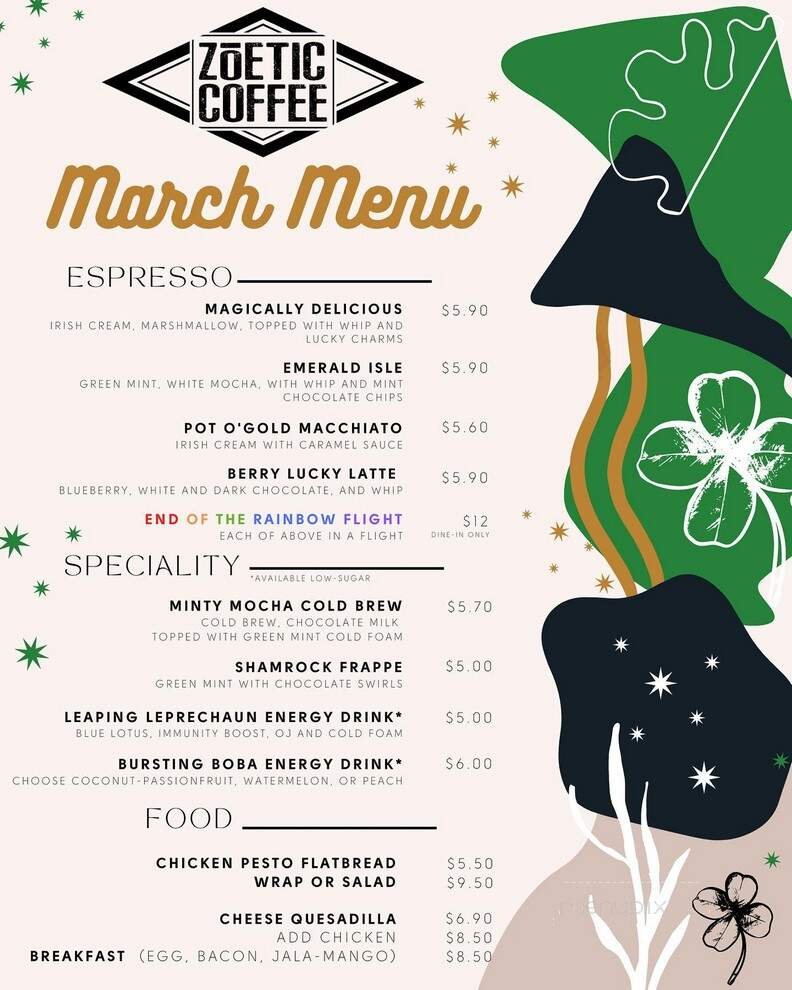 Menu page 2